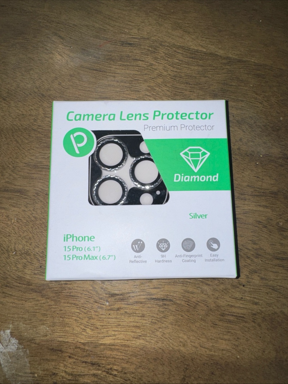 Loopy Cases iPhone 15 Pro Max Camera Lens Protector - New - Silver Nib